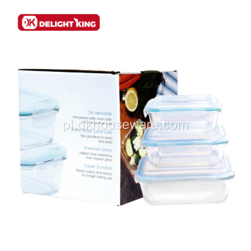 6PCSGlass Containers Set with Pack Dostosowane